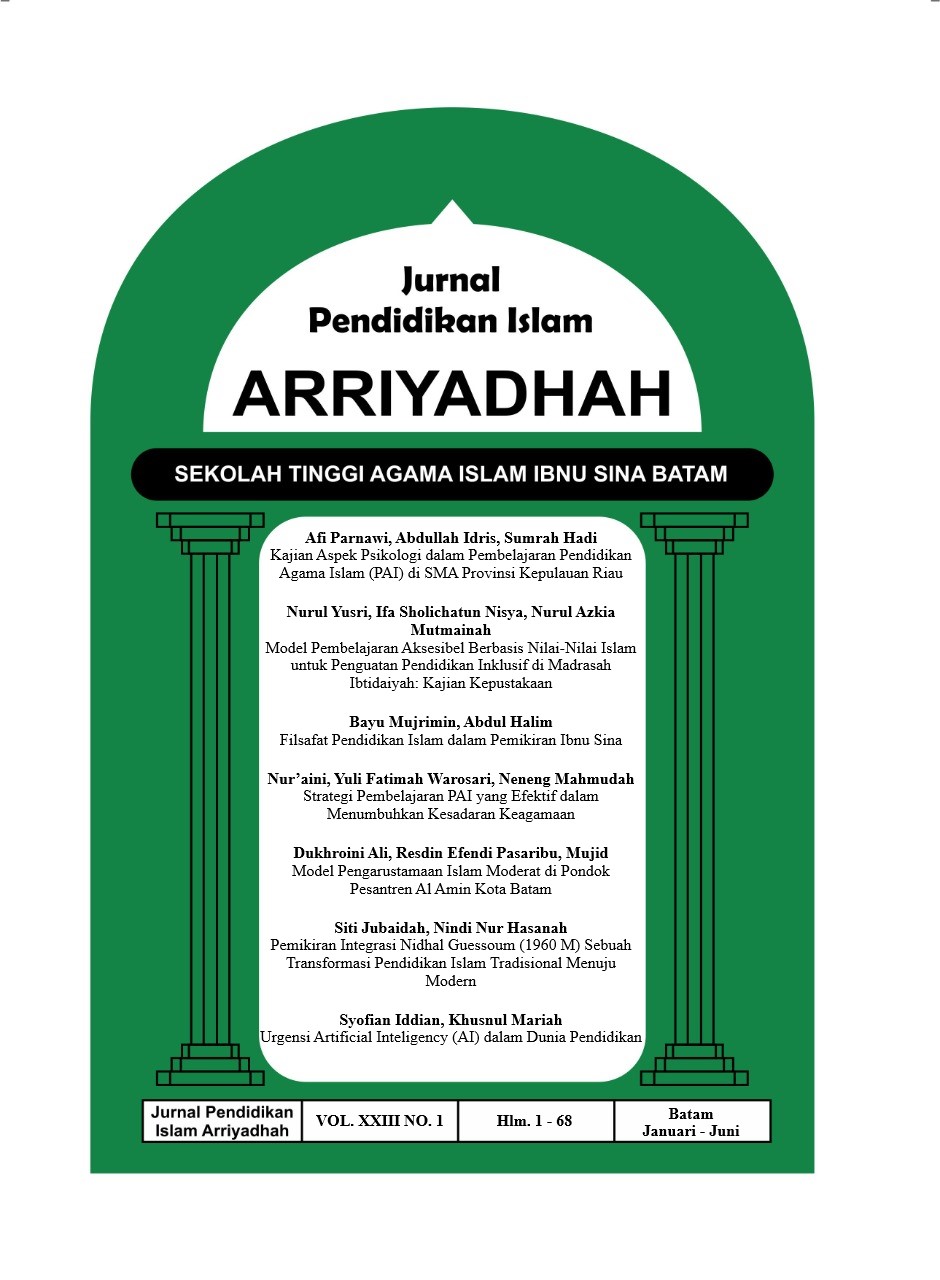 					View Vol. 23 No. 1 (2026): Jurnal Arriyadhah
				