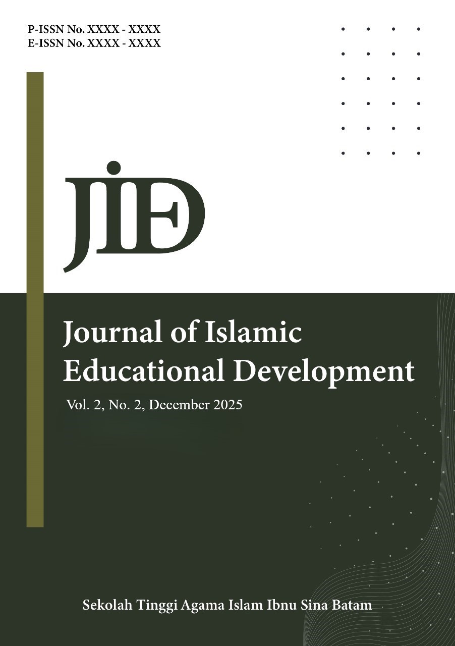 					View Vol. 2 No. 2 (2025): Journal of Islamic Educational Development (JIED)
				